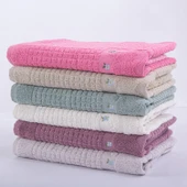 Homedius Banyo Çiçekli Pamuklu Ayak Havlusu 50x70cm Beyaz 2'li - 6