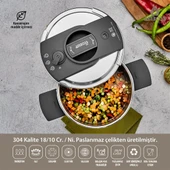Amboss ENİ-8675 Enio Matik 22 cm 6 lt Düdüklü Tencere - 2