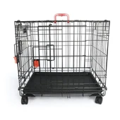 M-Pets Voyager Tekerlekli 2 Kapılı Köpek Kafesi Small Siyah 61x46x48 Cm - 1
