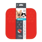 M-Pets Lecca Kedi ve Köpekler İçin Yavaş Beslenme Ödül Matı Medium Kırmızı 21x21 CM - 1