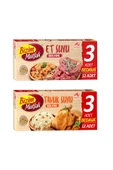 Bizim Mutfak Et Suyu + Tavuk Suyu Bulyon (12'li) 120 Gr 2'li Paket - 1