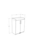 %100 MDFLAM Mutfak Kiler Dolabı Beyaz Mk-08 - 5