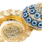 Nazar ve Swarovski Taşlı Mini 6'lı Lokumluk - 4