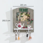 Porsima 2070 Duvara Montajlı Dekoratif Anahtarlık - Duvar Askılı Anahtar Düzenleyici 22X26,5cm - 3