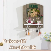Porsima 2070 Duvara Montajlı Dekoratif Anahtarlık - Duvar Askılı Anahtar Düzenleyici 22X26,5cm - 1
