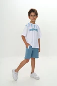 Toontoy Erkek Çocuk Shadowy Baskılı Şortlu Takım - 3