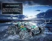 Xinlehong 1:16 Brushless Uzaktan Kumandalı Yüksek Hızlı Rc Araba 36km/s 2.4Ghz 4WD Usb Şarj Kırmızı - 8