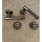 Rivax Meta Antik Sarı Zamak Yuvarlak Rozetli Wc Banyo Kapı Kolu 1 Takım thumbnail 1