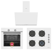 Simfer 4 Fonksiyon Trend Beyaz Cam 3'lü Ankastre Set (8253 Fırın - 3048 Ocak - 8728 Davlumbaz) thumbnail 1