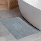Homedius Banyo Çiçekli Pamuklu Ayak Havlusu 50x70cm Yeşil 2'li - 2