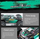 Xinlehong 1:16 Brushless Uzaktan Kumandalı Yüksek Hızlı Rc Araba 36km/s 2.4Ghz 4WD Usb Şarj Kırmızı - 9