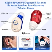 Valkyrie Duyma Yarcımcısı İşitme Cihazı Kulak İçi Ses Yükseltme Cihazı - Büyük Kapasite Kolay Kullanım Ergonomik Tasarım - 5