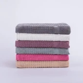 Homedius Banyo Kareli Ayak Desenli Pamuk Ayak Havlusu 50x70cm Antrasit 2’li - 5