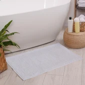 Homedius Banyo Kareli Ayak Desenli Pamuk Ayak Havlusu 50x70cm Beyaz 2’li - 3