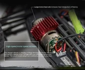 Xinlehong 1:16 Brushless Uzaktan Kumandalı Yüksek Hızlı Rc Araba 36km/s 2.4Ghz 4WD Usb Şarj Mavi - 11