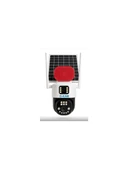 O-Kam 7015 3 Lens Siren + Mikrofon + Hoparlör Wifi Solar Güneş Panelli Kamera - 1