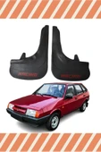Heda Tex  Lada Samara Tüm Kasalar Racing Kırmızı Yazılı 2'Li Tozluk Çamurluk Paçalık thumbnail 1
