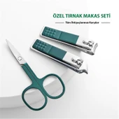 HyMark 6 Parça Deri Çantalı Manikür Pedikür Özel Tırnak Makası Seti - 3