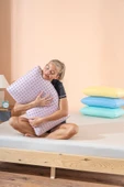 Softlife Color Terapi Hava Kanallı Mor Ortopedik Visco Yastık 60x40x15 cm - 2