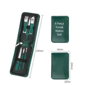 HyMark 6 Parça Deri Çantalı Manikür Pedikür Özel Tırnak Makası Seti - 7