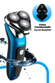 GOLDMASTER Centilmen Esnek Oynar Başlıklı Led Ekranlı IPX6 Islak Kuru Su Geçirmez Tıraş Makinesi - 6