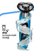 GOLDMASTER Centilmen Esnek Oynar Başlıklı Led Ekranlı IPX6 Islak Kuru Su Geçirmez Tıraş Makinesi - 2