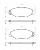 ÖN FREN BALATASI RENAULT KANGOO 97 CLIO SYMBOL I 98 CITRO N XSARA 97 02 PEUGEOT 306 96 01 - 1