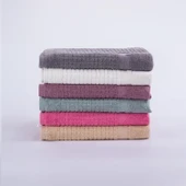 Homedius Banyo Kareli Ayak Desenli Pamuk Ayak Havlusu 50x70cm Yeşil 2’li - 6