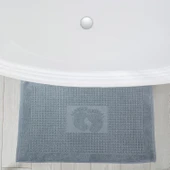 Homedius Banyo Kareli Ayak Desenli Pamuk Ayak Havlusu 50x70cm Yeşil 2’li - 4