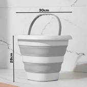 Porsima 2li Katlanır Temizlik Seti - Katlanır Sepet 25lt - Katlanır Kova 10lt thumbnail 3