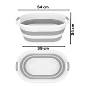 Porsima 2li Katlanır Temizlik Seti - Katlanır Sepet 25lt - Katlanır Kova 10lt thumbnail 4