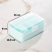Porsima 1192-1 Premium 12 Bölmeli Çok Amaçlı Organizer Takı Toka Makyaj Yüzük Saklama Box Balıkçı Malzeme Kutusu Yeşil - 3