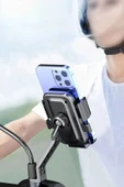 360 Derece Dikiz Aynası Versiyonu Telefon Tutucu Motor,Motosiklet,Bisiklet ,Scooter  Uyumlu - 5