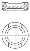 033PI00001100 MOTOR PİSTON SEGMAN STD POLO-GOLF IV 1.6 B AFT-AKL-AEK 81.01 - 1