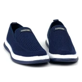 Erkek Lacivert Çok Hafif Triko Bağcıksız Esnek Hafif Günlük Casual Sneaker Spor Ayakkabı - 3