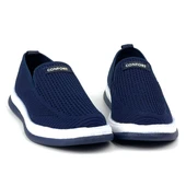 Erkek Lacivert Çok Hafif Triko Bağcıksız Esnek Hafif Günlük Casual Sneaker Spor Ayakkabı - 1