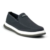 Erkek Gri Çok Hafif Triko Bağcıksız Esnek Hafif Günlük Casual Sneaker Spor Ayakkabı - 2