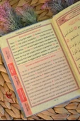 Kutulu 128 Sayfa Kadife Yasin ve İnci Tesbih Seti Gold - 3