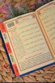 Kutulu 128 Sayfa Kadife Yasin ve İnci Tesbih Seti Lacivert - 3