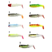 Captain 3569 Style Soft 10cm Levrek Silikonu 5'li Paket Suni Yem  6 - 1