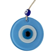 Mini Boy Bebe Mavisi Nazar Boncuklu Duvar Süsü 10 Cm Cam Duvar Dekoru - 1