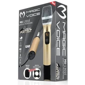 Magicvoice MV-1301E UHF Ekranlı Kablosuz 1 El Telsiz Mikrofonu thumbnail 6