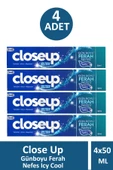 Close Up Günboyu Ferah Nefes Icy Cool 50 ml 4 Adet - 1