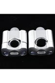 430 2 Parça Motosiklet Gidon Yükselticil 22 mm. 28 mm Nikel Takım - 2