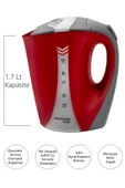 Awox Wego Açık Rezistanslı Su Isıtıcı Kettle Kırmızı - 2