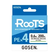 Gosen X4 Roots PE 4 Örgü Spin İpi 200mt Light Green  0.8 PE - 6