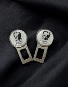 ATATÜRK POTRELİ Ikaz Ses Susturucu Metal Toka 2 Adet thumbnail 1