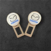 MAZDA Logolu Ikaz Ses Susturucu Metal Toka 2 Adet thumbnail 2