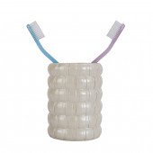 BA0125PK-B Diş Fırçalık Örgü Model Banyo Aksesuarı 8x8x11cm thumbnail 4