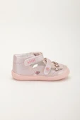Şirinbebe Ortopedik Kız Bebek İlkadım Ayakkabı Pembe Çift Cırtlı Çiçekli thumbnail 2